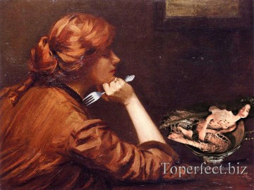 Toperfect オリジナルアート Painting - 人間と天才による古典の改訂版